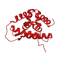 The deposited structure of PDB entry 2k77 contains 1 copy of CATH domain 1.10.1780.10 (Double Clp-N motif) in Negative regulator of genetic competence ClpC/MecB. Showing 1 copy in chain A.