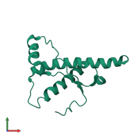 Major prion protein in PDB entry 2l1h, assembly 1, front view.