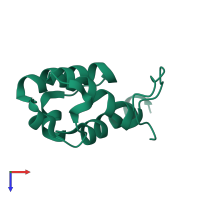 CurA in PDB entry 2liu, assembly 1, top view.