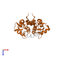 Protein S100-A4 in PDB entry 2lnk, assembly 1, top view.