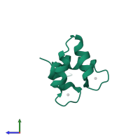 Calcium-binding protein 1 in PDB entry 2m7n, assembly 1, side view.