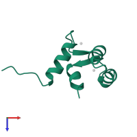 Calcium-binding protein 1 in PDB entry 2m7n, assembly 1, top view.