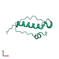 NS1 in PDB entry 2mch, assembly 1, front view.