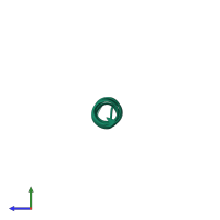 Moronecidin in PDB entry 2mcv, assembly 1, side view.