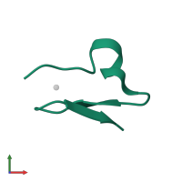 Low-density lipoprotein receptor in PDB entry 2mg9, assembly 1, front view.