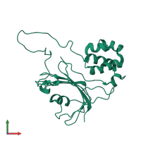 Peptidyl-prolyl cis-trans isomerase FKBP3 in PDB entry 2mph, assembly 1, front view.