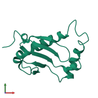 Auxin-responsive protein IAA17 in PDB entry 2muk, assembly 1, front view.