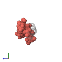 Modified residue CGU in PDB entry 2mzm, assembly 1, side view.