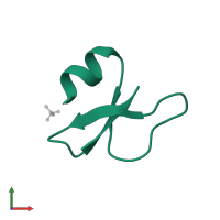 Beta-defensin 1 in PDB entry 2nlg, assembly 1, front view.
