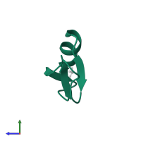 Beta-defensin 1 in PDB entry 2nlg, assembly 1, side view.