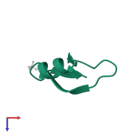 Beta-defensin 1 in PDB entry 2nlg, assembly 1, top view.