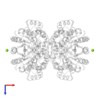MAGNESIUM ION in PDB entry 2nuy, assembly 1, top view.