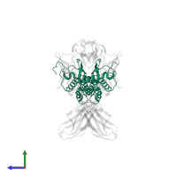 Soluble KIT ligand in PDB entry 2o26, assembly 1, side view.