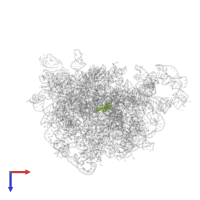 (3AS,4R,7R,8S,9S,10R,11R,13R,15R,15AR)-4-ETHYL-11-METHOXY-3A,7,9,11,13,15-HEXAMETHYL-2,6,14-TRIOXO-1-[4-(4-PYRIDIN-3-YL-1H-IMIDAZOL-1-YL)BUTYL]-10-{[3,4,6-TRIDEOXY-3-(DIMETHYLAMINO)-BETA-D-XYLO-HEXOPYRANOSYL]OXY}TETRADECAHYDRO-2H-OXACYCLOTETRADECINO[4,3-D][1,3]OXAZOL-8-YL 2,6-DIDEOXY-3-C-METHYL-3-O-METHYL-ALPHA-L-RIBO-HEXOPYRANOSIDE in PDB entry 2o45, assembly 1, top view.