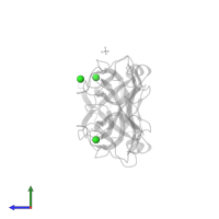 CHLORIDE ION in PDB entry 2o6f, assembly 1, side view.