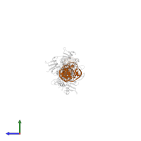 interferon-b enhancer in PDB entry 2o6g, assembly 1, side view.