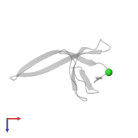 CHLORIDE ION in PDB entry 2oaw, assembly 3, top view.