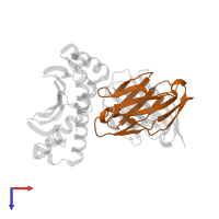 T-cell receptor alpha chain V region PHDS58 in PDB entry 2oi9, assembly 1, top view.