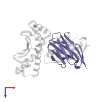 Ig-like domain-containing protein in PDB entry 2oi9, assembly 1, top view.