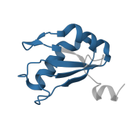 The deposited structure of PDB entry 2oih contains 1 copy of Pfam domain PF00076 (RNA recognition motif) in U1 small nuclear ribonucleoprotein A. Showing 1 copy in chain B [auth A].