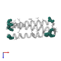 Modified residue B3K in PDB entry 2oxj, assembly 1, top view.