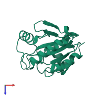 Glutathione peroxidase 7 in PDB entry 2p31, assembly 1, top view.