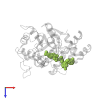 NADP NICOTINAMIDE-ADENINE-DINUCLEOTIDE PHOSPHATE in PDB entry 2pdm, assembly 1, top view.