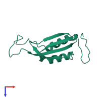 PDB entry 2pii coloured by chain, top view.