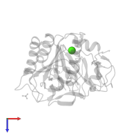 CALCIUM ION in PDB entry 2pq2, assembly 1, top view.