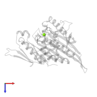 MAGNESIUM ION in PDB entry 2q2y, assembly 1, top view.