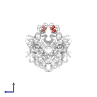 Modified residue CSS in PDB entry 2qcf, assembly 1, side view.