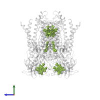 PROTOPORPHYRIN IX CONTAINING FE in PDB entry 2qjy, assembly 3, side view.
