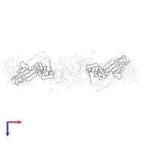 Kappa light chain IgA1 in PDB entry 2qtj, assembly 1, top view.