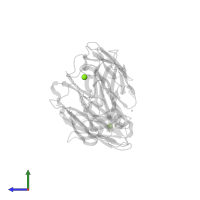 MAGNESIUM ION in PDB entry 2r1x, assembly 1, side view.
