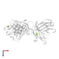 MAGNESIUM ION in PDB entry 2r1x, assembly 1, top view.