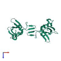 Plexin-B1 in PDB entry 2r2o, assembly 1, top view.