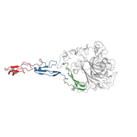 The deposited structure of PDB entry 2rhp contains 3 copies of CATH domain 2.10.25.10 (Laminin) in Thrombospondin-2. Showing 3 copies in chain A.