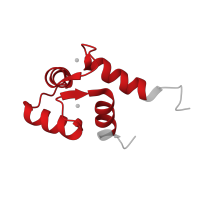 The deposited structure of PDB entry 2roa contains 1 copy of Pfam domain PF13499 (EF-hand domain pair) in EF-hand domain-containing protein. Showing 1 copy in chain A.