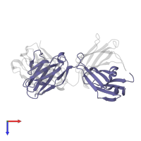 MONOCLONAL ANTIBODY FAB FRAGMENT MN423 in PDB entry 2v17, assembly 1, top view.