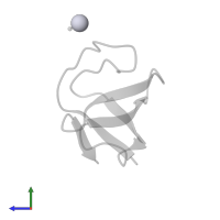 PLATINUM (II) ION in PDB entry 2v1q, assembly 2, side view.