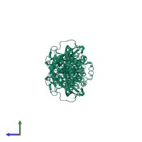 Myotonin-protein kinase in PDB entry 2vd5, assembly 1, side view.