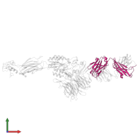 MONOCLONAL ANTIBODY 10E5 HEAVY CHAIN in PDB entry 2vdq, assembly 1, front view.