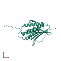 Mitotic spindle assembly checkpoint protein MAD2A in PDB entry 2vfx, assembly 2, front view.