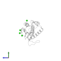 CHLORIDE ION in PDB entry 2vfx, assembly 2, side view.