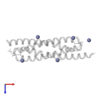 ZINC ION in PDB entry 2vs0, assembly 1, top view.