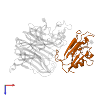 Ephrin-B2 in PDB entry 2vsm, assembly 1, top view.