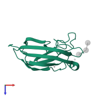 PA-I galactophilic lectin in PDB entry 2vxj, assembly 14, top view.