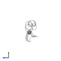 ZINC ION in PDB entry 2vy5, assembly 1, side view.