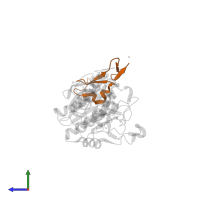 Low-density lipoprotein receptor in PDB entry 2w2m, assembly 1, side view.