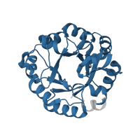 The deposited structure of PDB entry 2w79 contains 2 copies of Pfam domain PF00977 (Histidine biosynthesis protein) in 1-(5-phosphoribosyl)-5-[(5-phosphoribosylamino)methylideneamino] imidazole-4-carboxamide isomerase. Showing 1 copy in chain A.